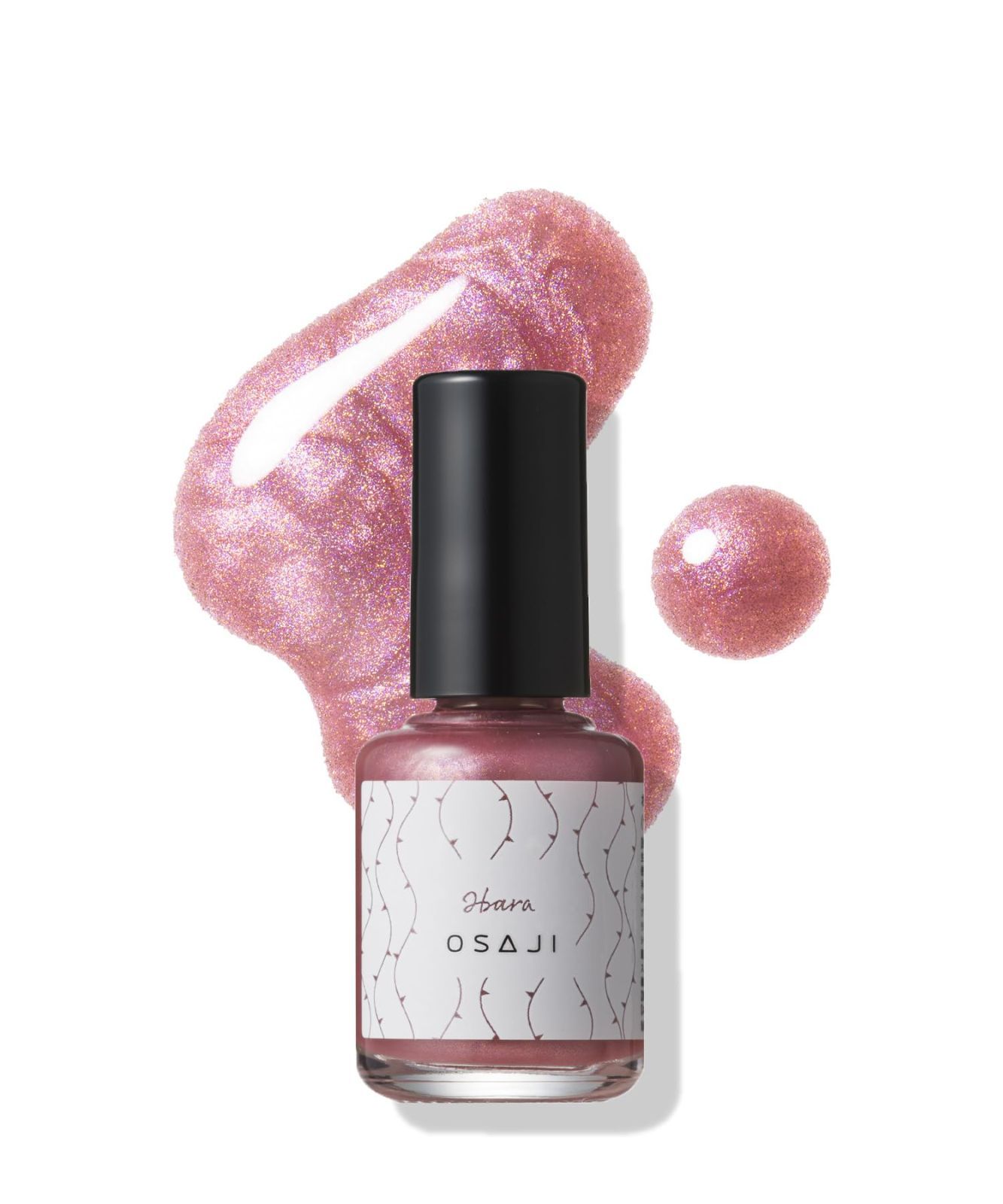 【在庫処分】美しい光沢感 「ハーブエキス配合 発色がよい」10ml アップリフトネイルカラー (37 オサジ(OSAJI)【爪のうるおい守る/速乾】オサジ Ibara〈いばら〉)