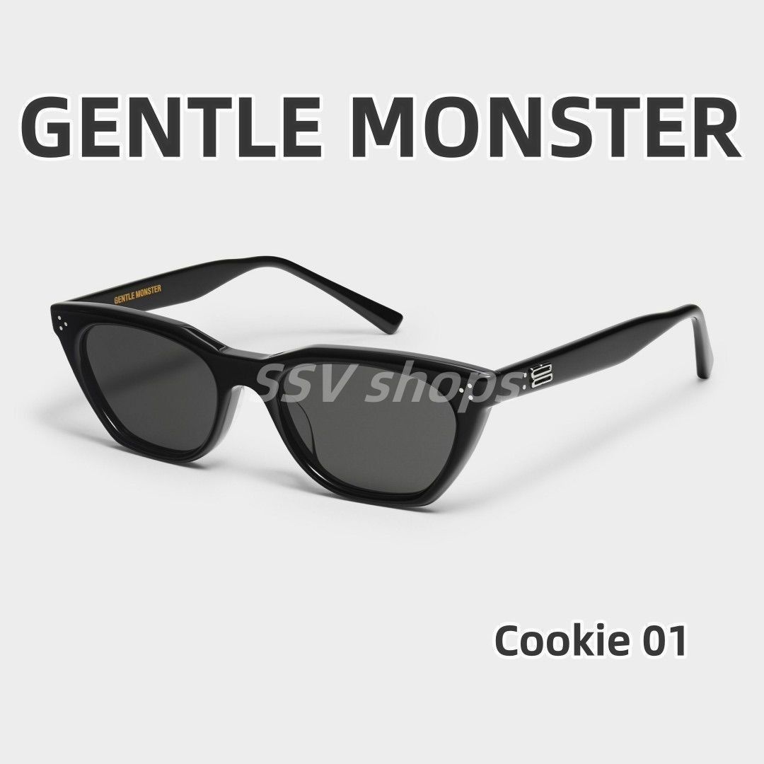 2023新品 ジェントルモンスター GENTLE MONSTER Cookie 01 サングラス男女兼用 スクエアライン キャットアイシルエット  ポーツサングラス ドライブ 釣り 運転 ゴルフ ミラーレンズ ブラック - メルカリ