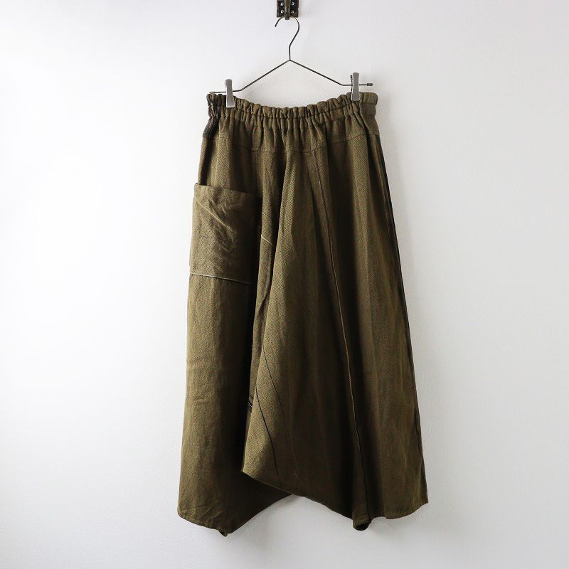 玉木新雌 タマキニイメ tamaki niime tarun pants long タルンパンツ ロング カーキ┃ワイドサルエルパンツ 2400014587104