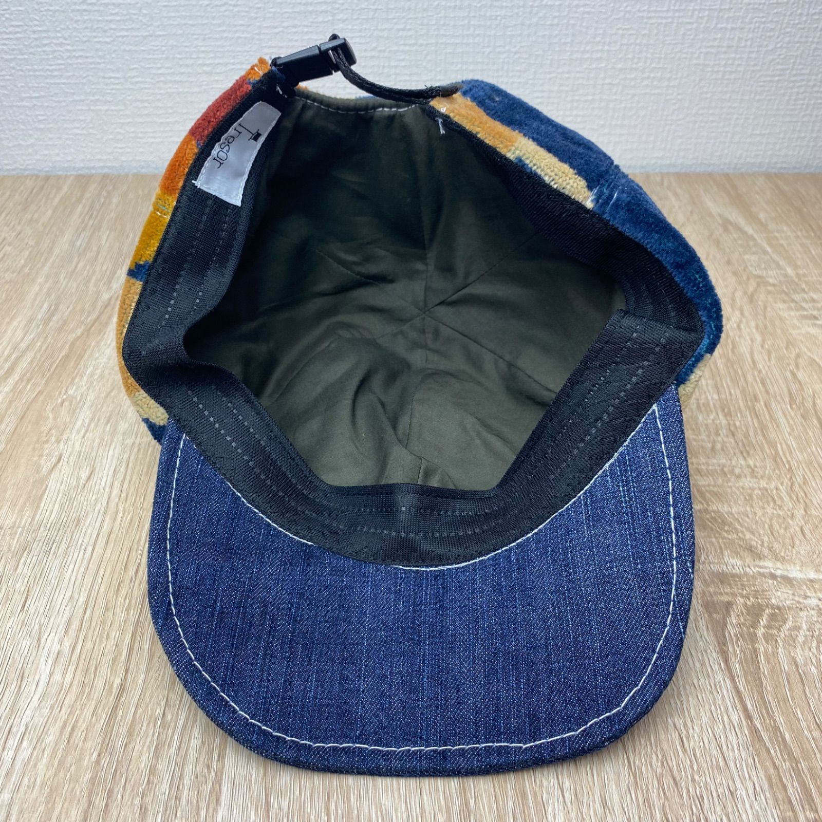 【リメイク】denim&pendletonキャップ E