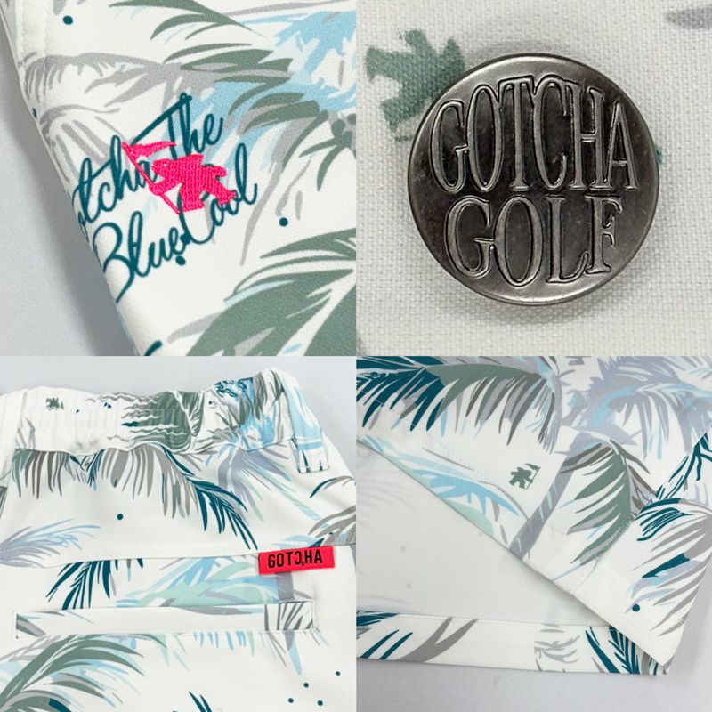 【売り切り】 新品 春夏 GOTCHA GOLF ガッチャ ゴルフ 撥水加工 グラデ刺繍 プリント スーパーストレッチパンツ XXL (91㎝) 黒 ◆EL012K 新品 春夏 GOTCHA GOLF ガッチャ ゴルフ 接触冷感 ハーフパンツ ムラ