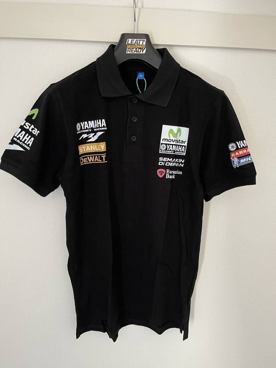 Movistar Yamaha MotoGP チーム ポロシャツ 新品未使用 ☆アウトレット☆新品 L MotoGP YAMAHA RACING VR46 Poloシャツ