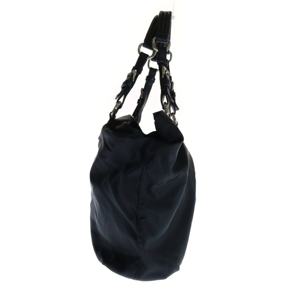 美品✨ PRADA トートバッグ 三角ロゴプレート ナイロン サフィアーノレザー PRADA (プラダ) トートバッグ ハンドバッグ ナイロン