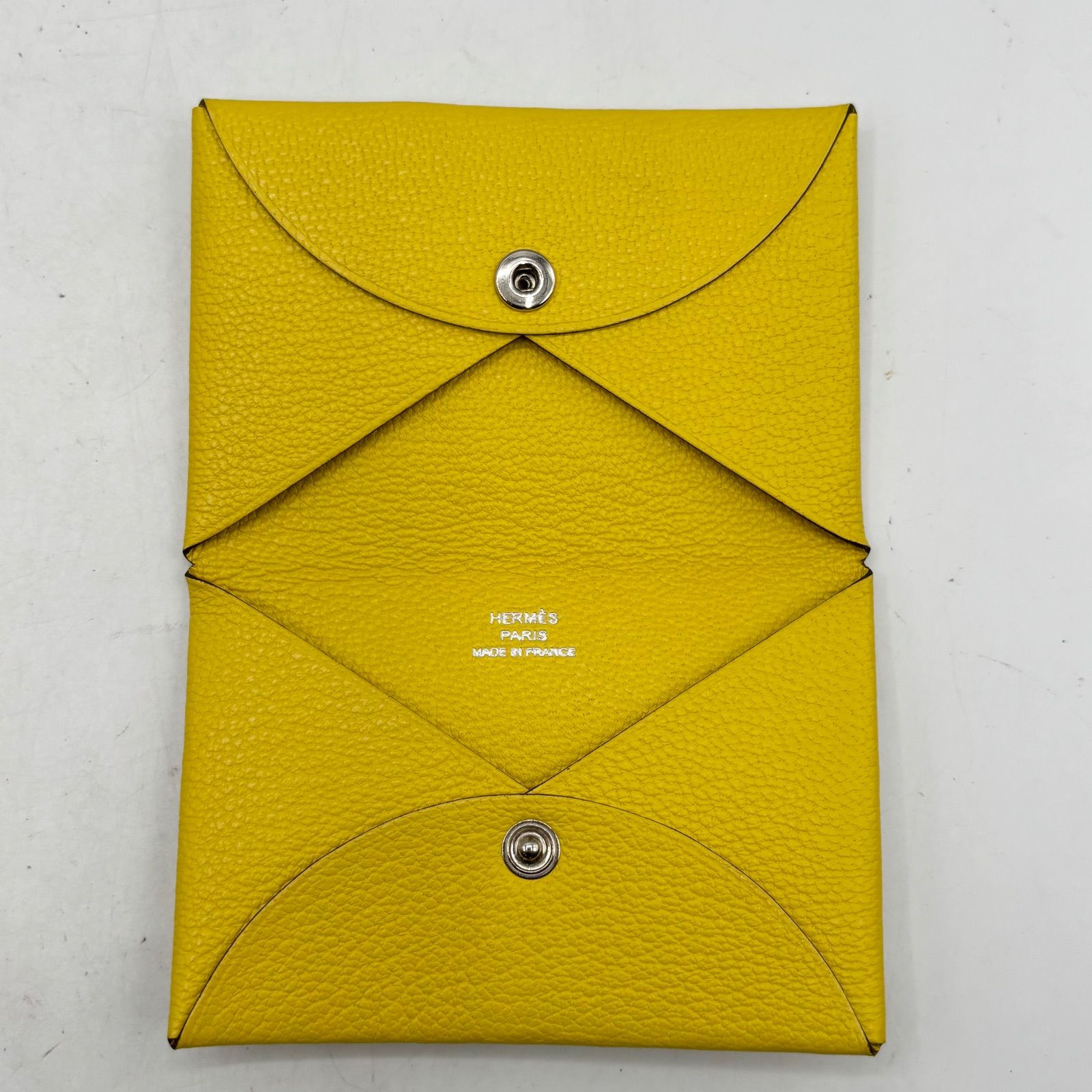 ☆新品☆HERMES カルヴィ イエロー カードケース #0228s37. ☆新品☆HERMES カルヴィ イエロー カードケース #0228s37