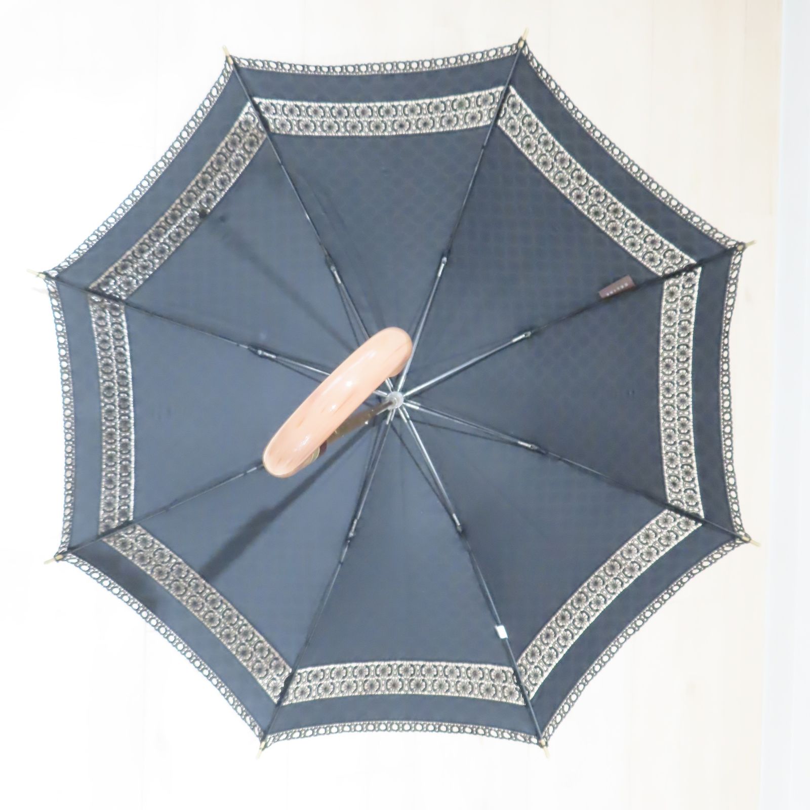 M09 CELINE セリーヌ マカダム柄 レース 日傘 ブラック - メルカリ 