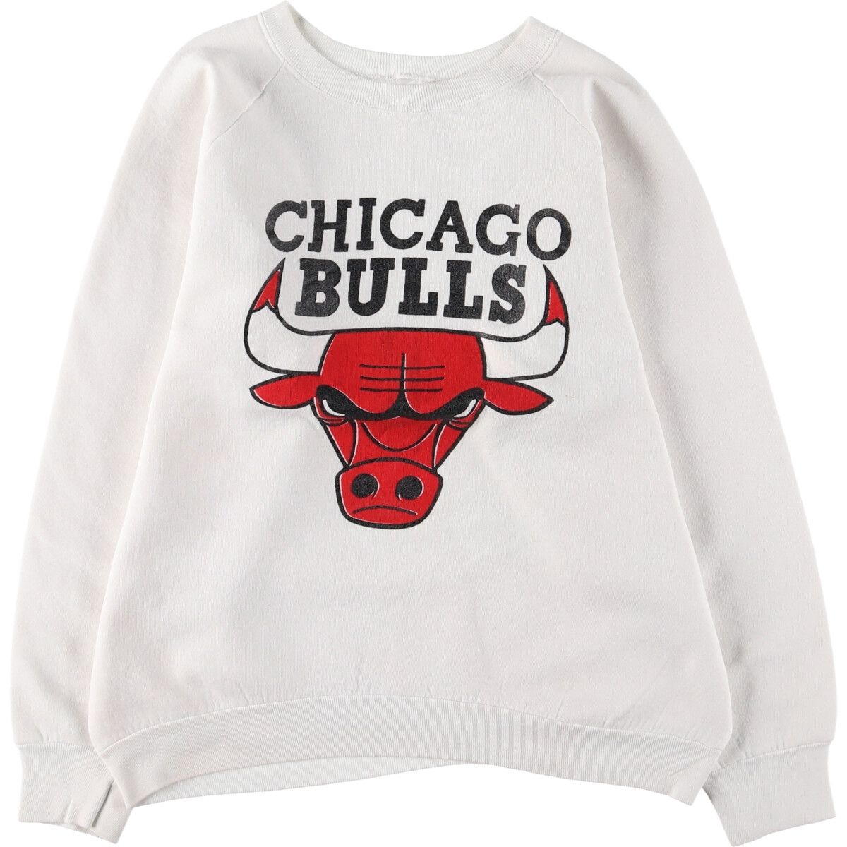 古着 90年代 NBA CHICAGO BULLS シカゴ ブルズ ロゴスウェットシャツ トレーナー USA製 メンズS相当 ヴィンテージ/eaa489928
