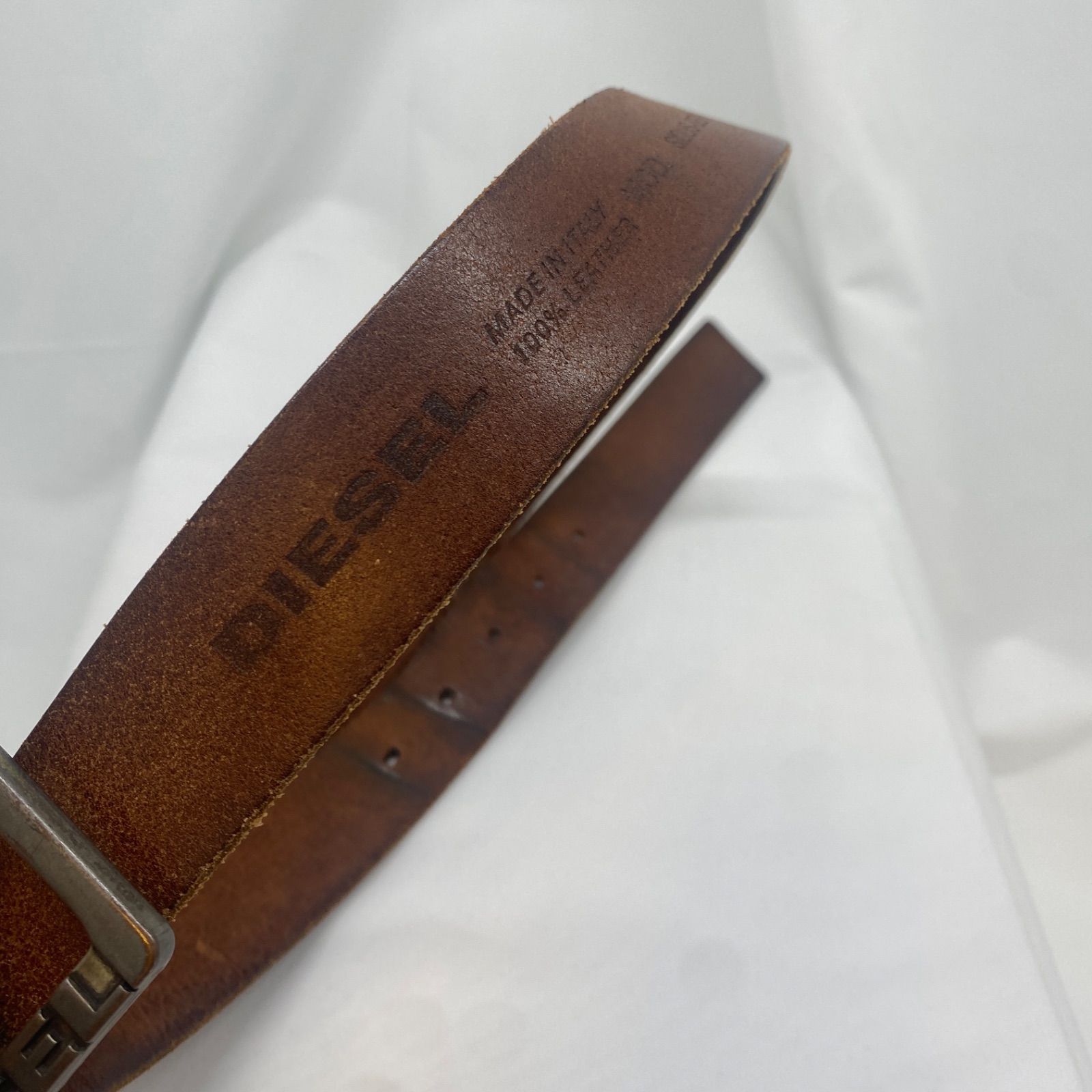 DIESEL ディーゼル ベルト メンズ イタリア製 牛革 - メルカリ