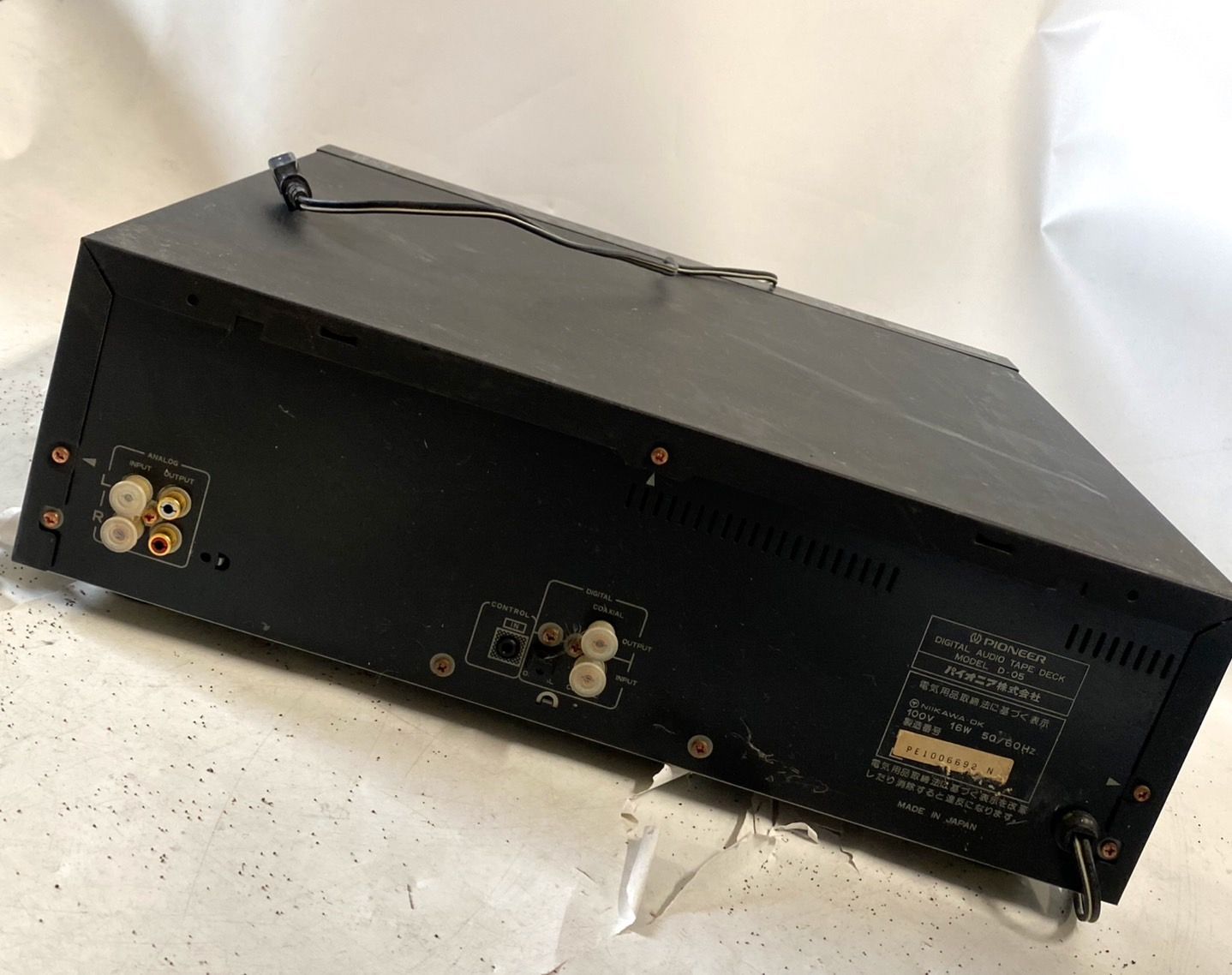 PIONEER パイオニア DATデッキ D-05 オーディオ機器 通電確認