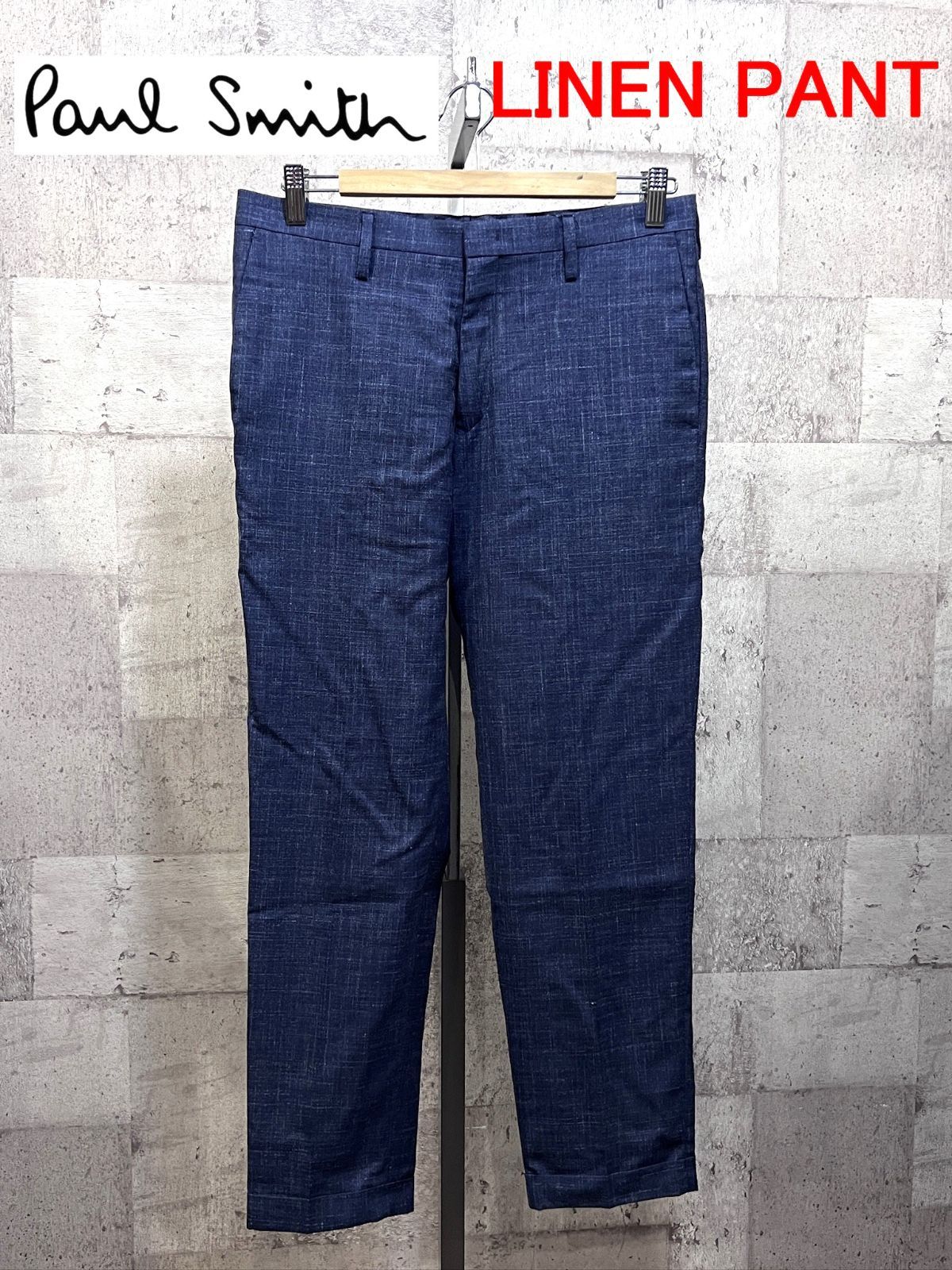 美品 ポールスミス ウール/シルク/リネン スラックス M PAUL SMITH 毛