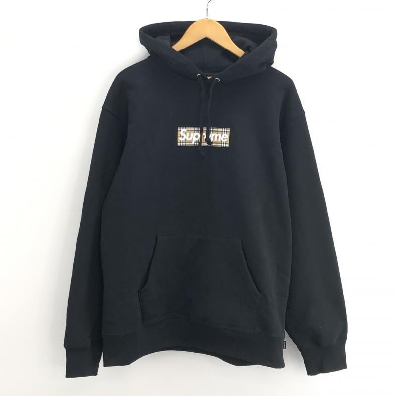 中古】Supreme × BURBERRY 22SS Box Logo Hooded Sweatshirt パーカー M ブラック シュプリーム  バーバリー[10] - メルカリ