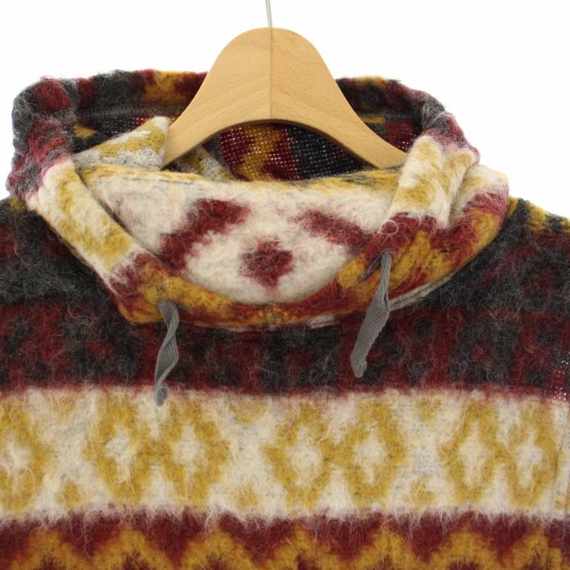 エンジニアードガーメンツ Engineered Garments インターライナー ベスト プルオーバー ニット フード 総柄 マルチカラー /TK メンズ エンジニアードガーメンツ Engineered Garments インター
