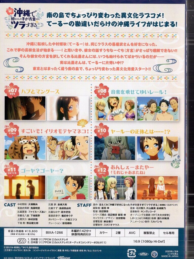 ハピネット メディアマーケティング アニメBlu-ray 沖縄で好きになった子が方言すぎてツラすぎる 全2巻 セット
