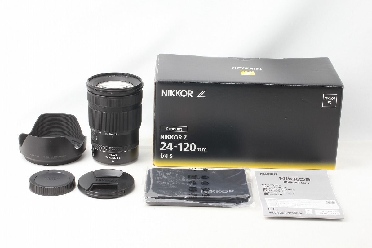 24-120mm nikon f4 zマウント　元箱新品状態 Zマウント標準ズームの決定版NIKKOR Z24-120mm f/4 Sを買った