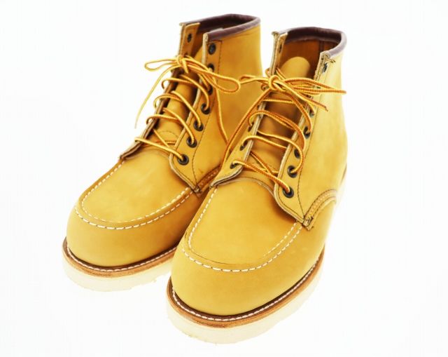 レッドウィング REDWING 00s 2000年製 2878 刺繍羽タグ アイリッシュセッター ブーツ US7 ベージュ ブランド古着ベクトル ▲250508