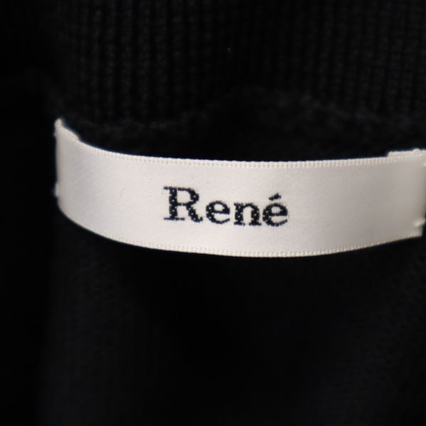 ルネ ノースリーブ ニット ワンピース 36 黒 Rene レディース 【中古