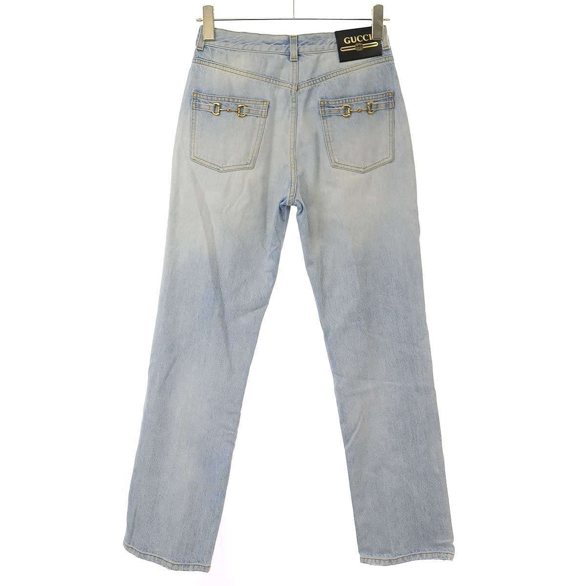 GUCCI グッチ ストレートレッグ ホースビットデニムパンツ 666799 