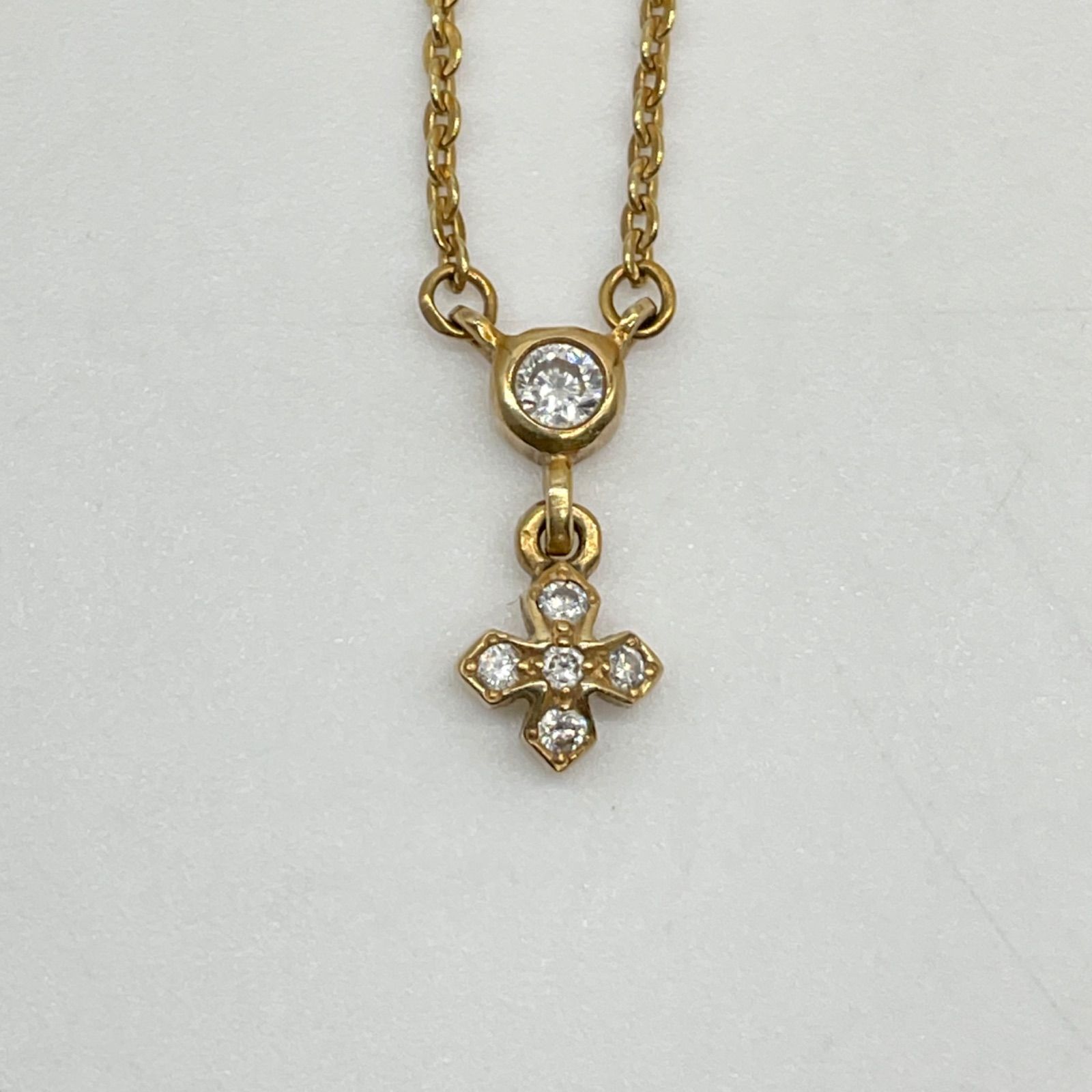 Loree Rodkin ローリーロドキン クロス ネックレス ダイヤモンド 0.06 