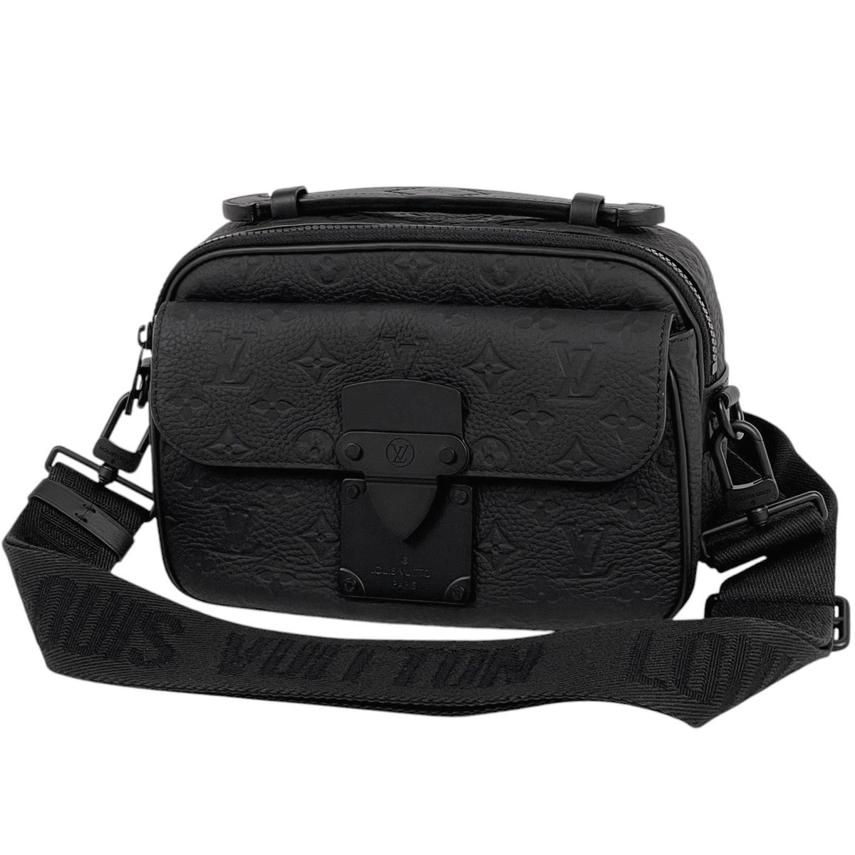 ルイ ヴィトン Louis Vuitton Sロック メッセンジャー 斜め掛け ショルダーバッグ トリヨン ノワール ブラック M58489 メンズ