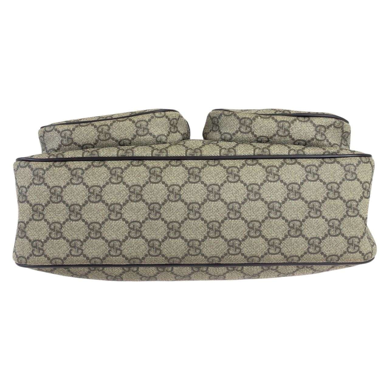美品 GUCCI グッチ GGスプリーム 男女兼用 ブラウン 茶 GGスプリーム 