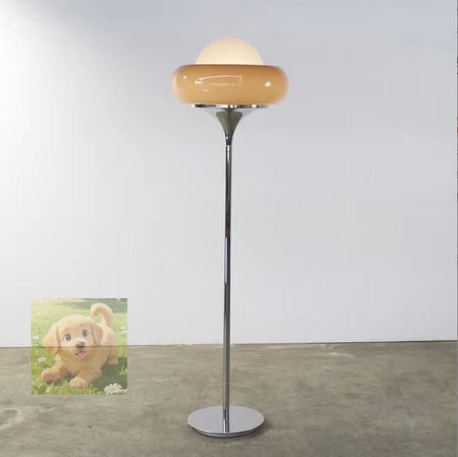 間接照明 レトロ鉄フロアランプエッグタルトフロアライト