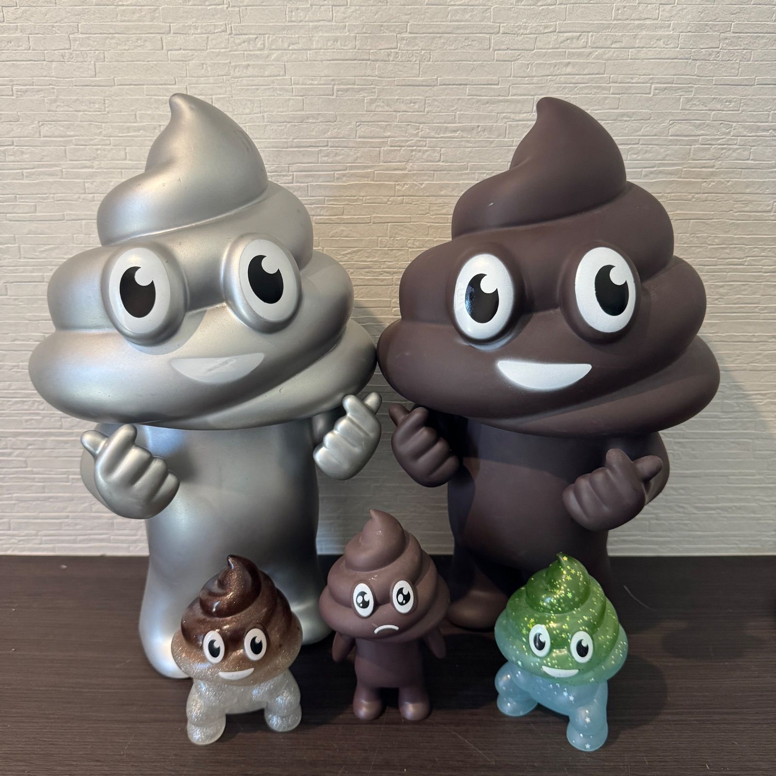 うんちマン うんちくん BIGソフビ フィギュア 5体セット - メルカリ