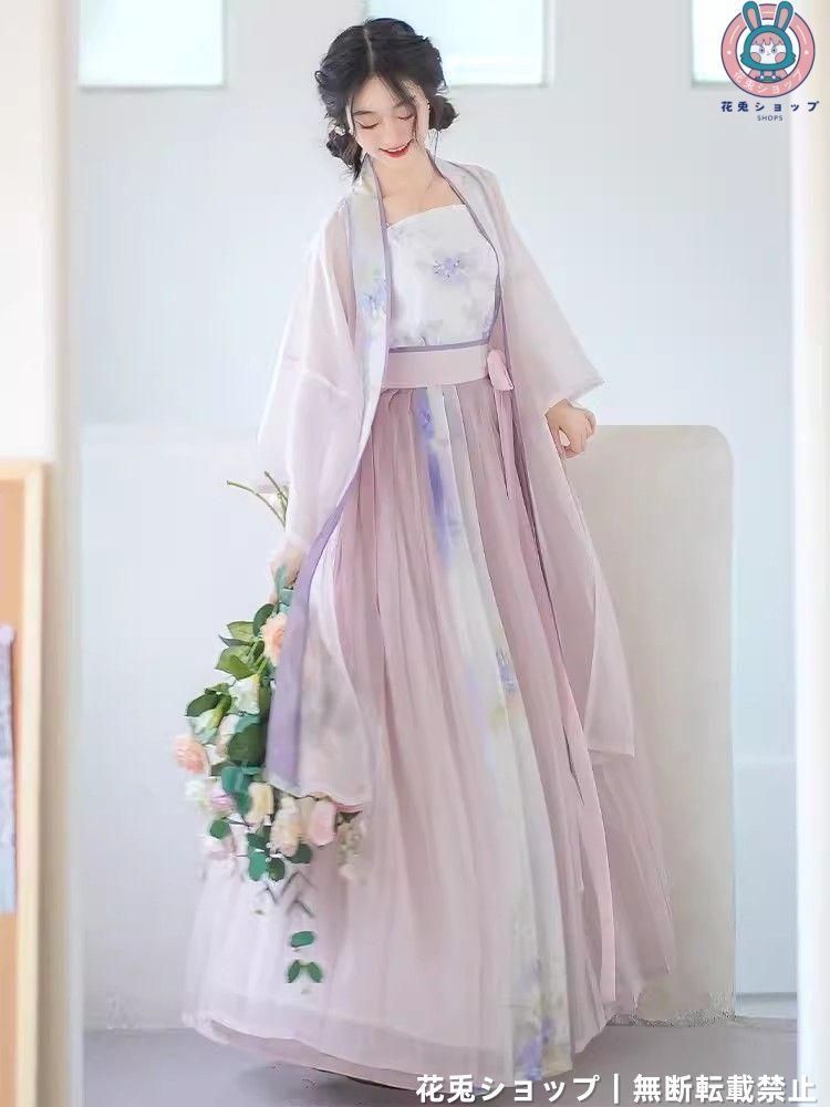 HF-205 豪華刺繍 漢服 かんふく 古風衣装 レトロ風 中華ロリータ コスプレ ワンピース 唐装 仙女服 中華風 美しい刺繍