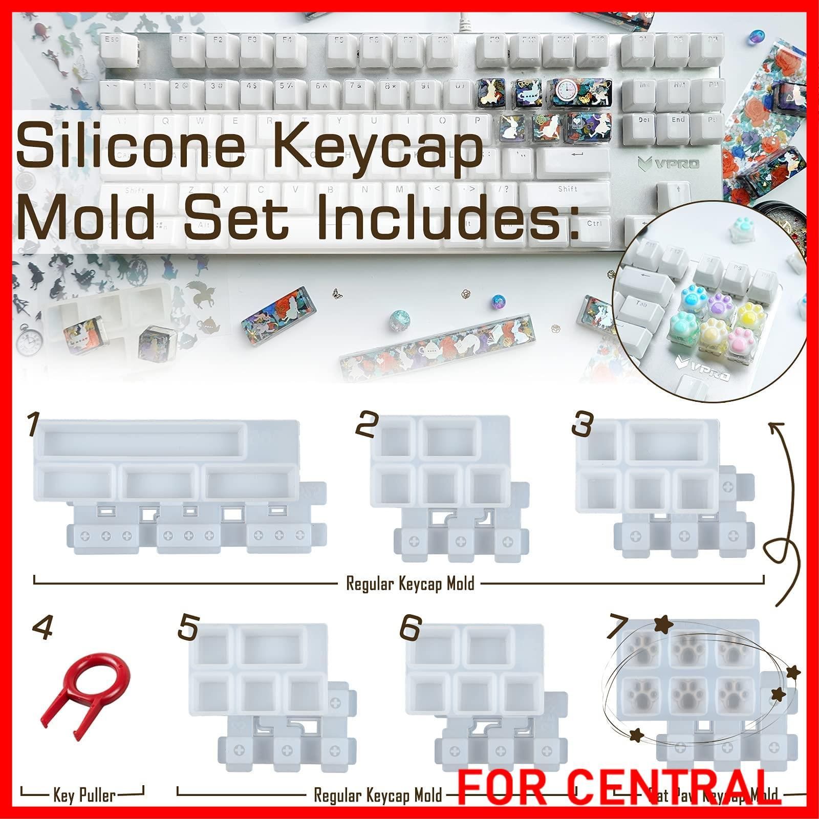 在庫処分】FUNSHOWCASE キーボード キーキャップ シリコンモールド 6個