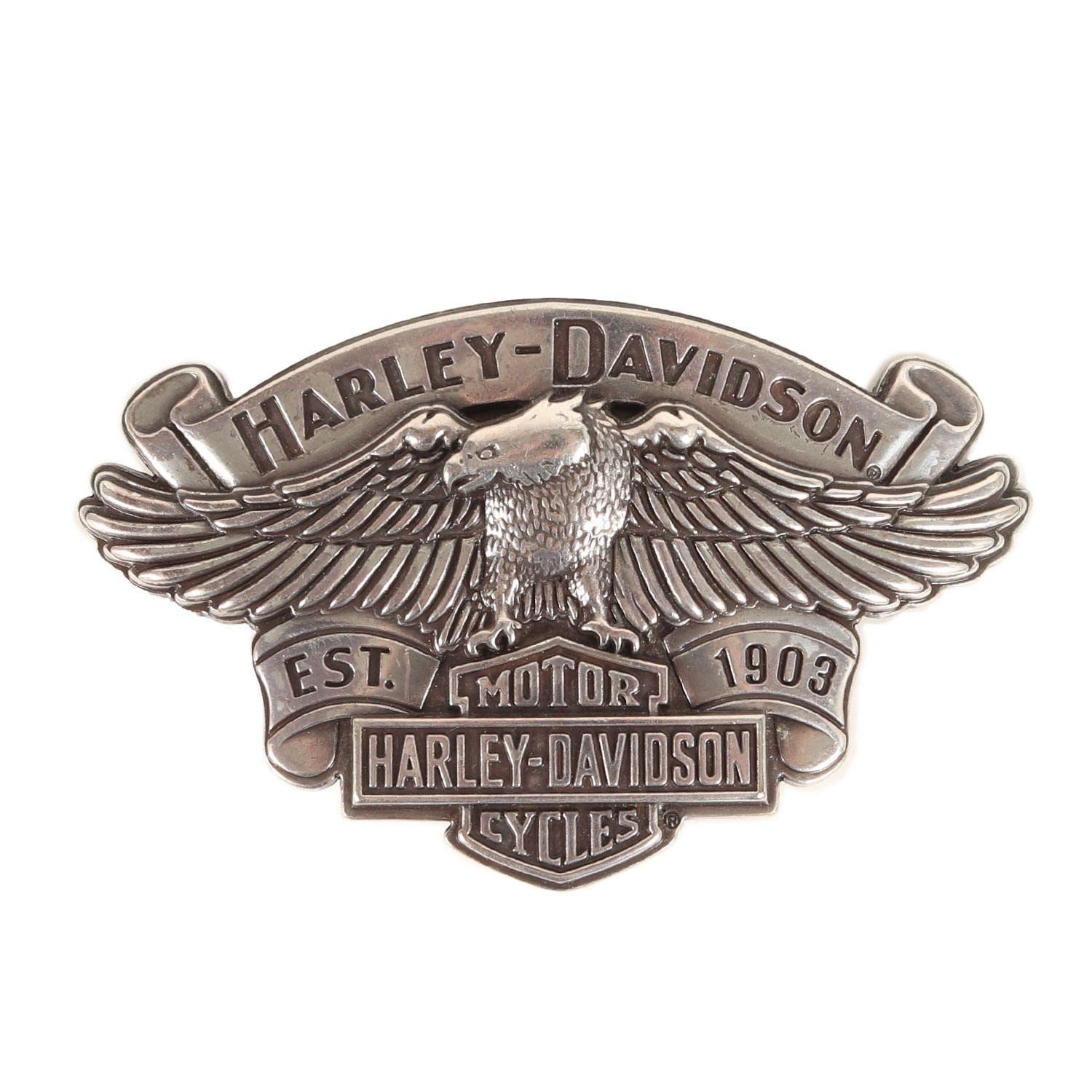 HARLEY-DAVIDSON ハーレーダビッドソン 00s イーグル バックル シルバー ファッション アイテム 小物 ベルト【メンズ】