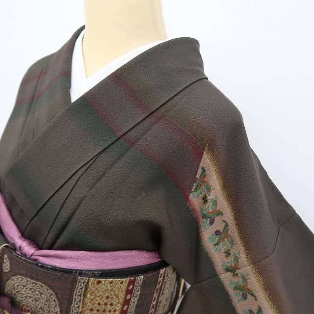 ゆめsaku 正絹 着物 霞に宿る花や鳥 華文 異国の雰囲気を漂わせる和の時間”訪問着 A-65 WWW_MORNINGWALKER_COM