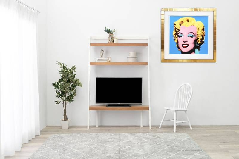 ポップアートフレーム アンディウォーホル (ブルー マリリン) モンロー