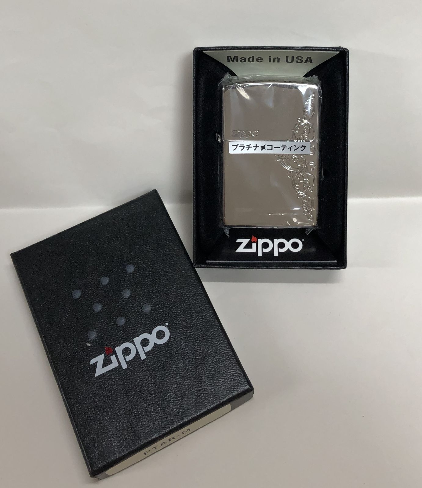 ZIPPO プラチナコーティング アラベスク