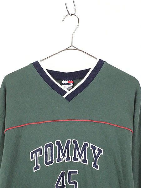 古着 90s TOMMY HILFIGER ナンバリング フットボール Tシャツ