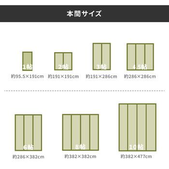 純国産上敷き 江戸間10畳