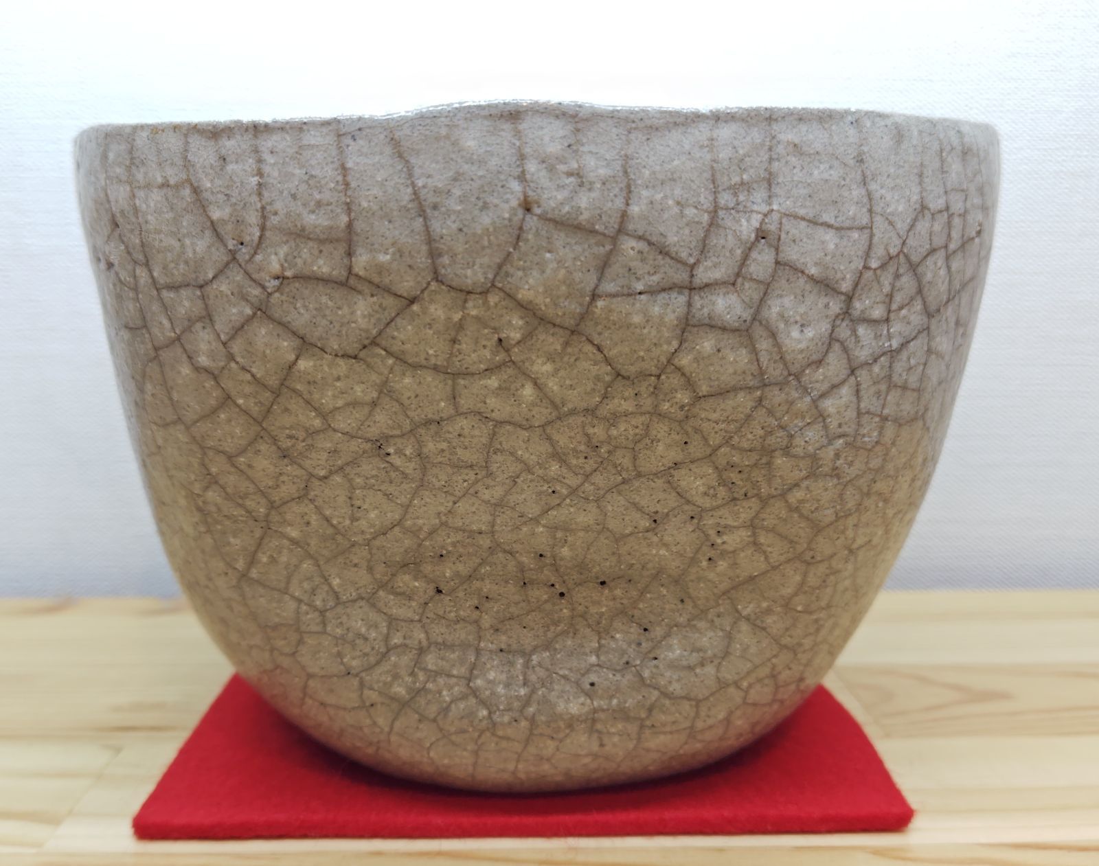 逢絢亭 茶道具 水指 大樋焼 白釉 裏千家書付 大樋年雄 共箱入り