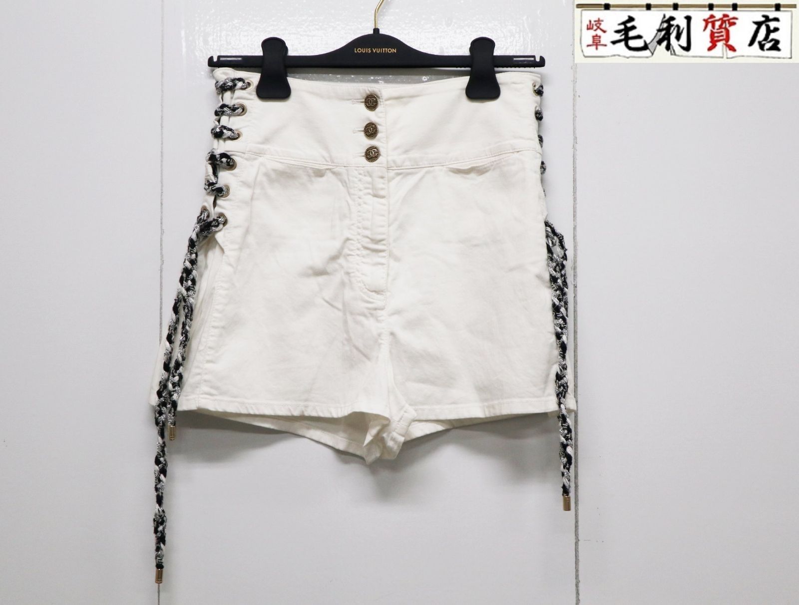 シャネル CHANEL ココマークボタン コットン ショートパンツ