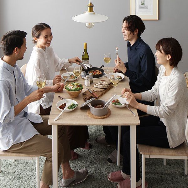 送料無料 ダイニングテーブル セット 4人 110cm テーブル チェア4脚  