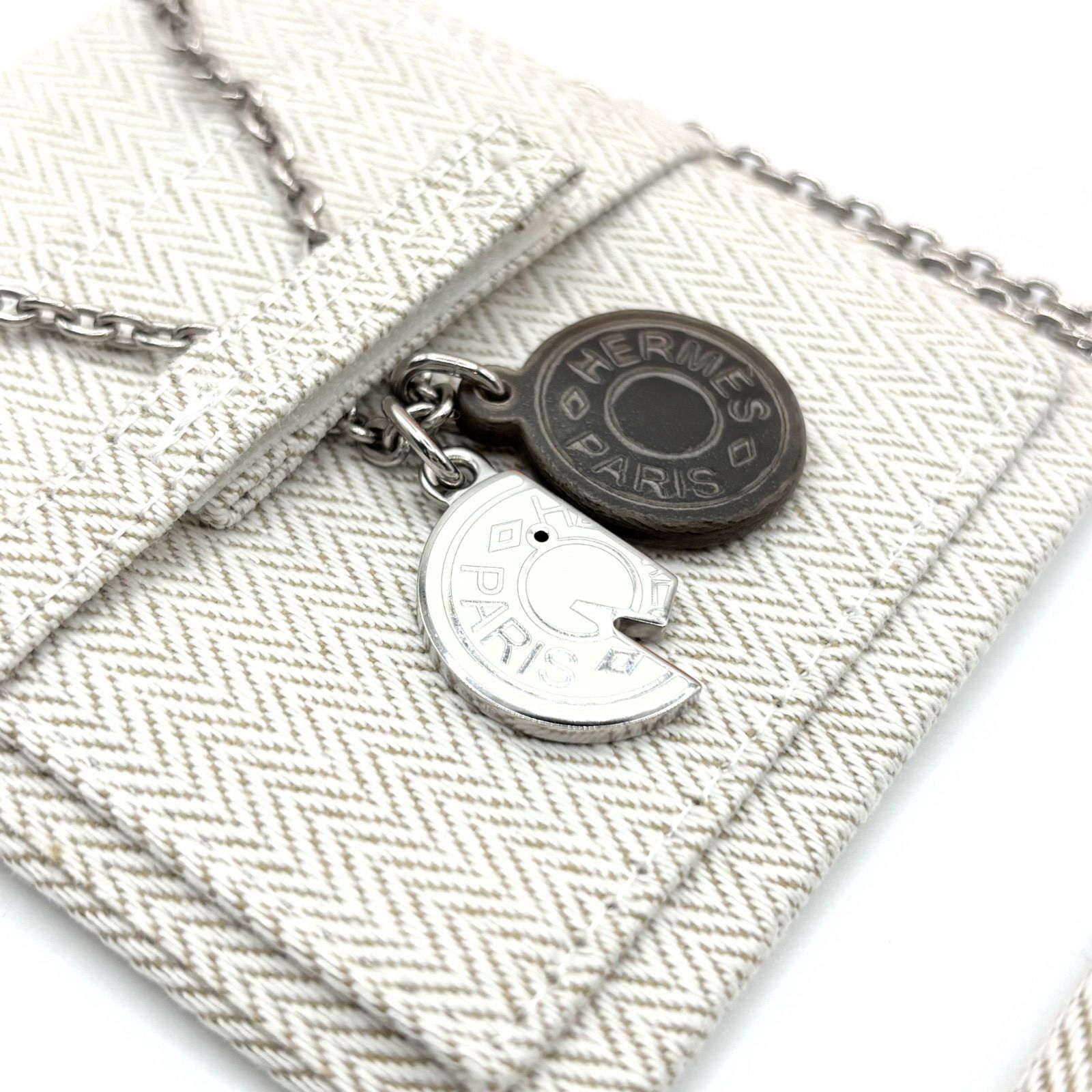 HERMES エルメス カルーゼル ネックレス バッファローホーン シルバー メンズ レディース ユニセックス