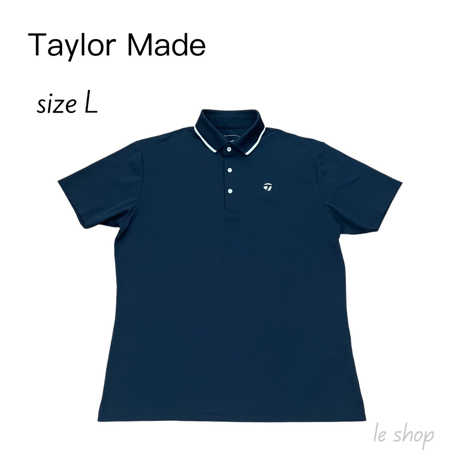 Taylor Made テーラーメイド 半袖ポロシャツ Lサイズ ネイビー