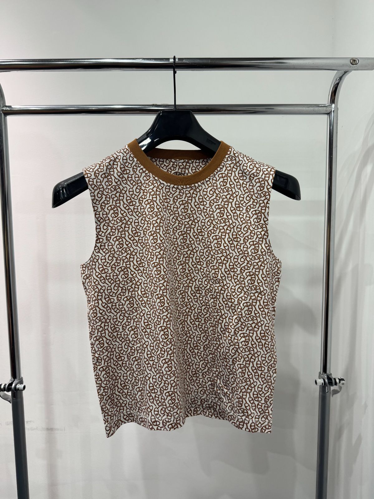 HERMES ノースリーブカットソー ナウサ シェーヌ 4E4625DB トップス D25073080