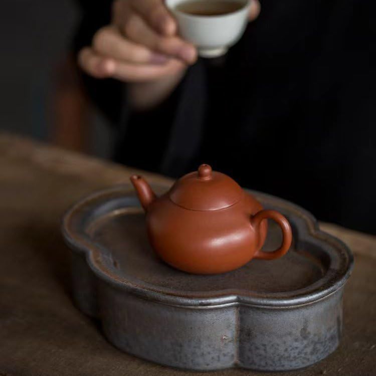 陶器 茶承 茶盤 ちゃばん 壺承 茶船（黒金）1点 - 保存容器・ケース