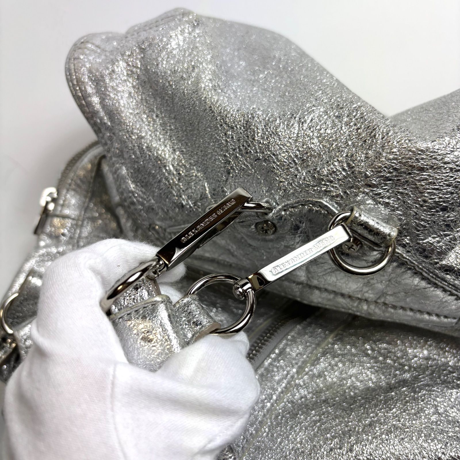 ALEXANDER WANG アレキサンダーワン Zip Detail All Leather 3Way Bag