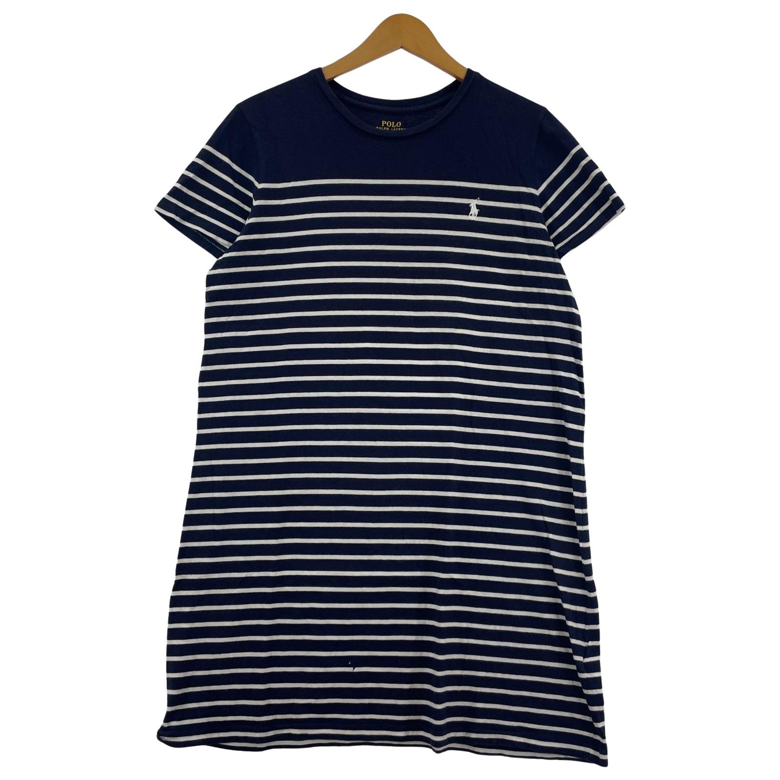 【美品】ラルフローレン　ネイビー✖️ホワイト　ボーダーワンピース POLO RALPH LAUREN ポロ ラルフローレン ボーダーワンピース