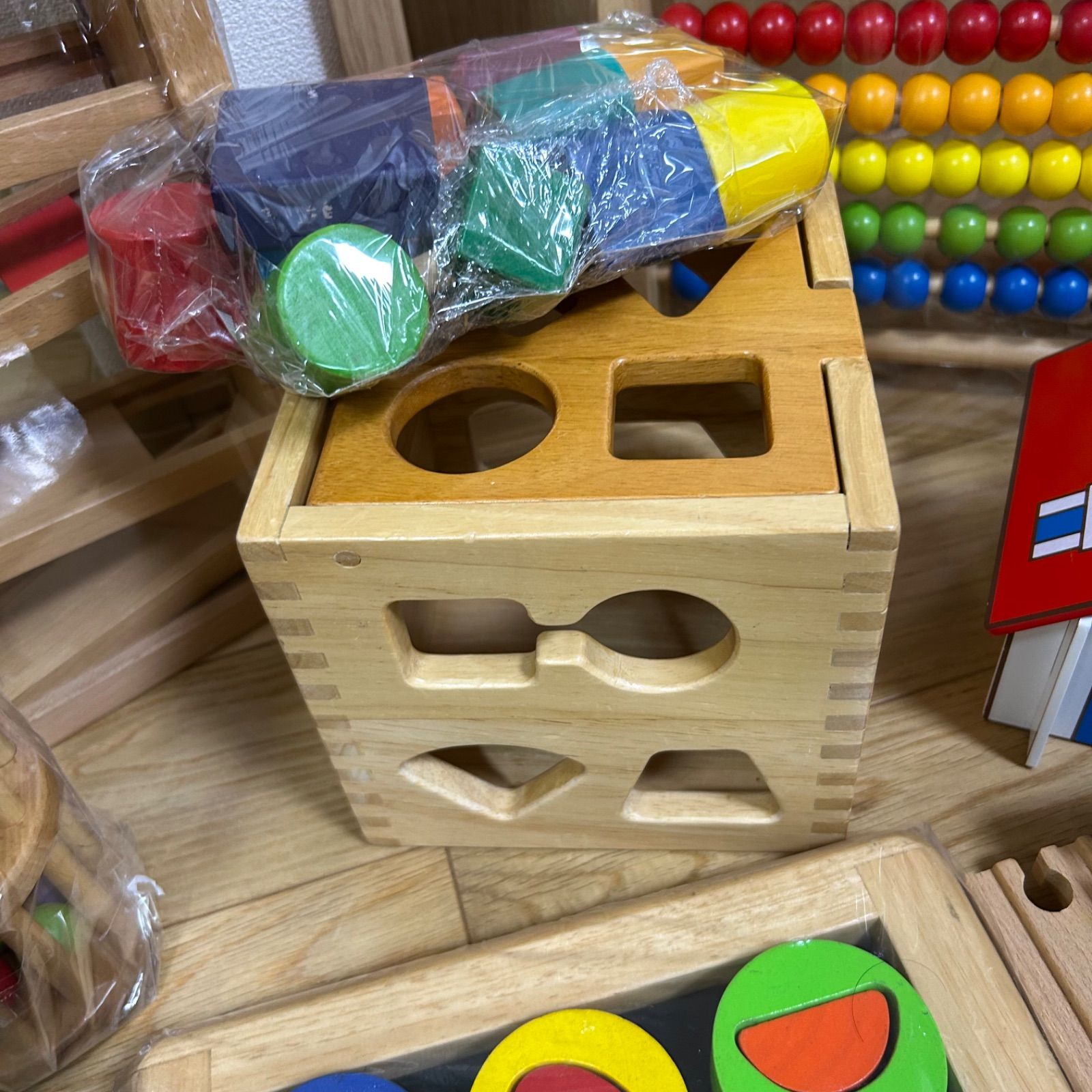  木のおもちゃ ボーネルンドなど 9点セット 木製 アンパンマン ニチガン 知育玩具 知育玩具 ベビー キッズおもちゃ