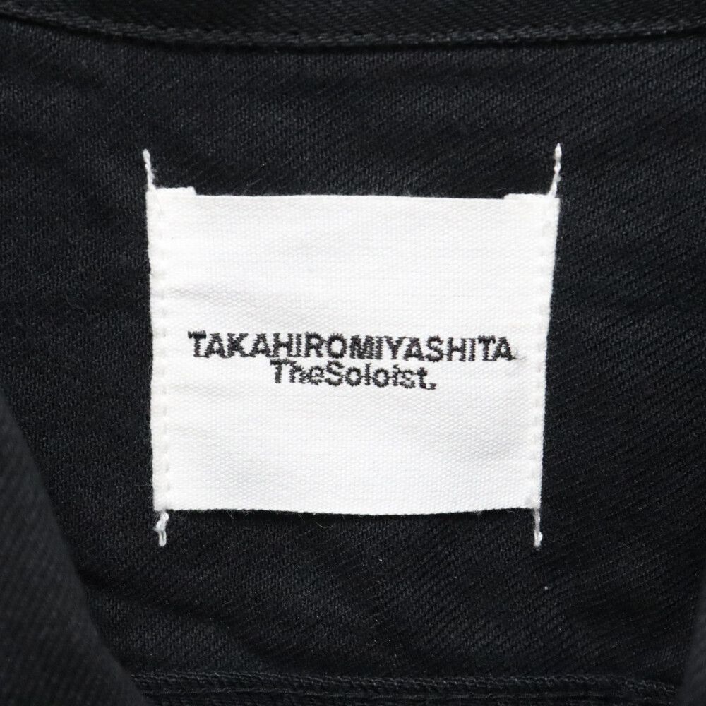 TAKAHIROMIYASHITA The SoloIst. (タカヒロミヤシタザソロイスト) 19AW balloon sleeve jean  jacket パッチデザイン バルーンスリーブ ジーンジャケット デニムジャケット ブラック 0041AW19 - メルカリ