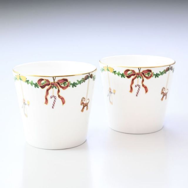 ロイヤルコペンハーゲン スターフルーテッド サービングカップ ペア クリスマス 2503149 1017439