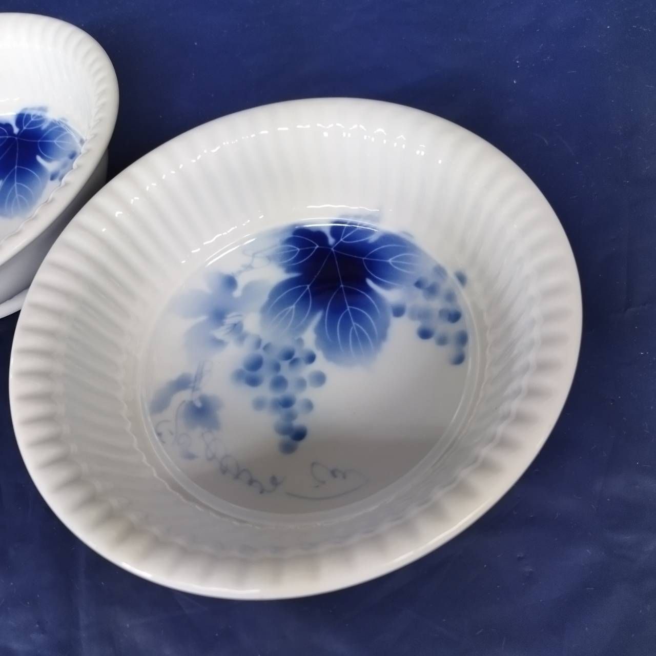 【美品】深川製磁 有田焼 ブルーワイナリー 食器セット 有田焼】深川製磁 ブルーワイナリー ペア角小鉢 / 食器 / 佐賀県