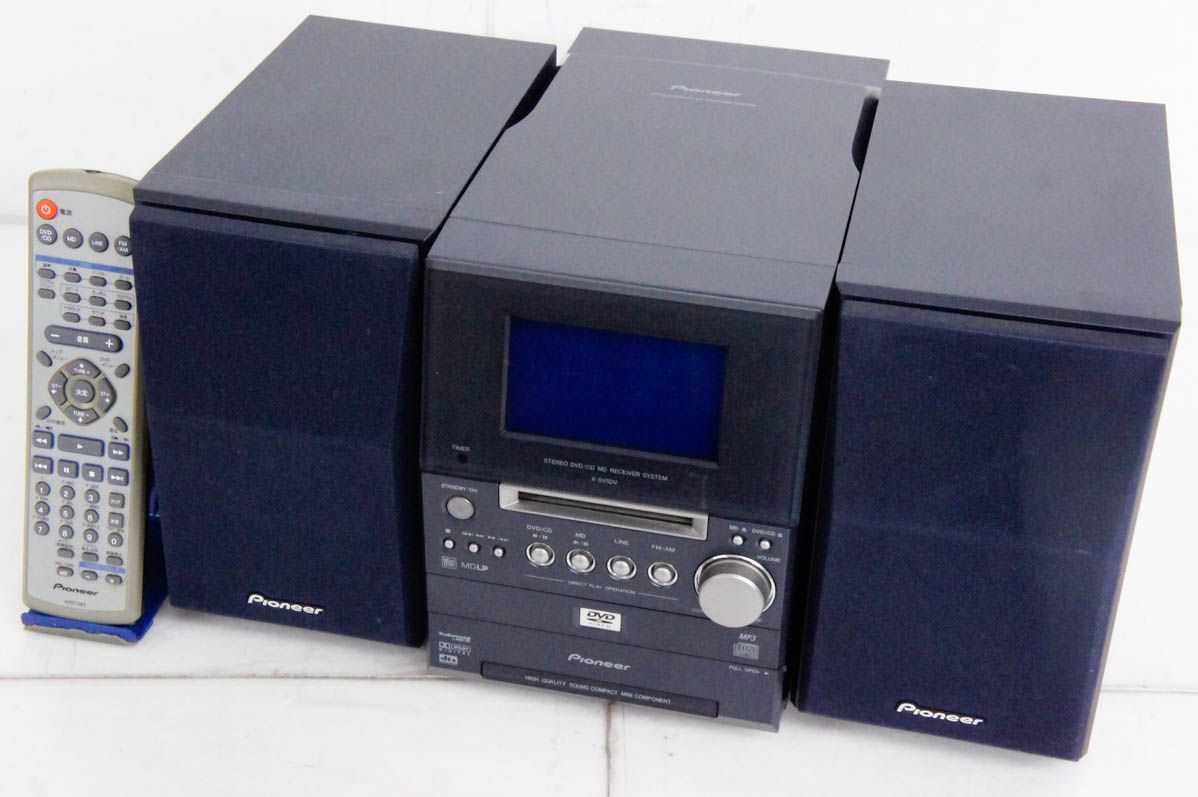 Pioneer X-SV5DV-S CD MD DVD コンポ Amazon | Pioneer アイディ5DV X-SV5DV-S DVD/MDミニ