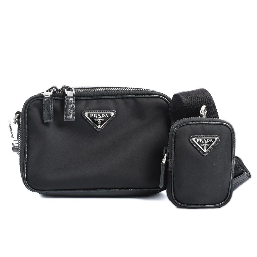 PRADA プラダ ショルダーバッグ ブリックRe-Nylonxサフィアーノ