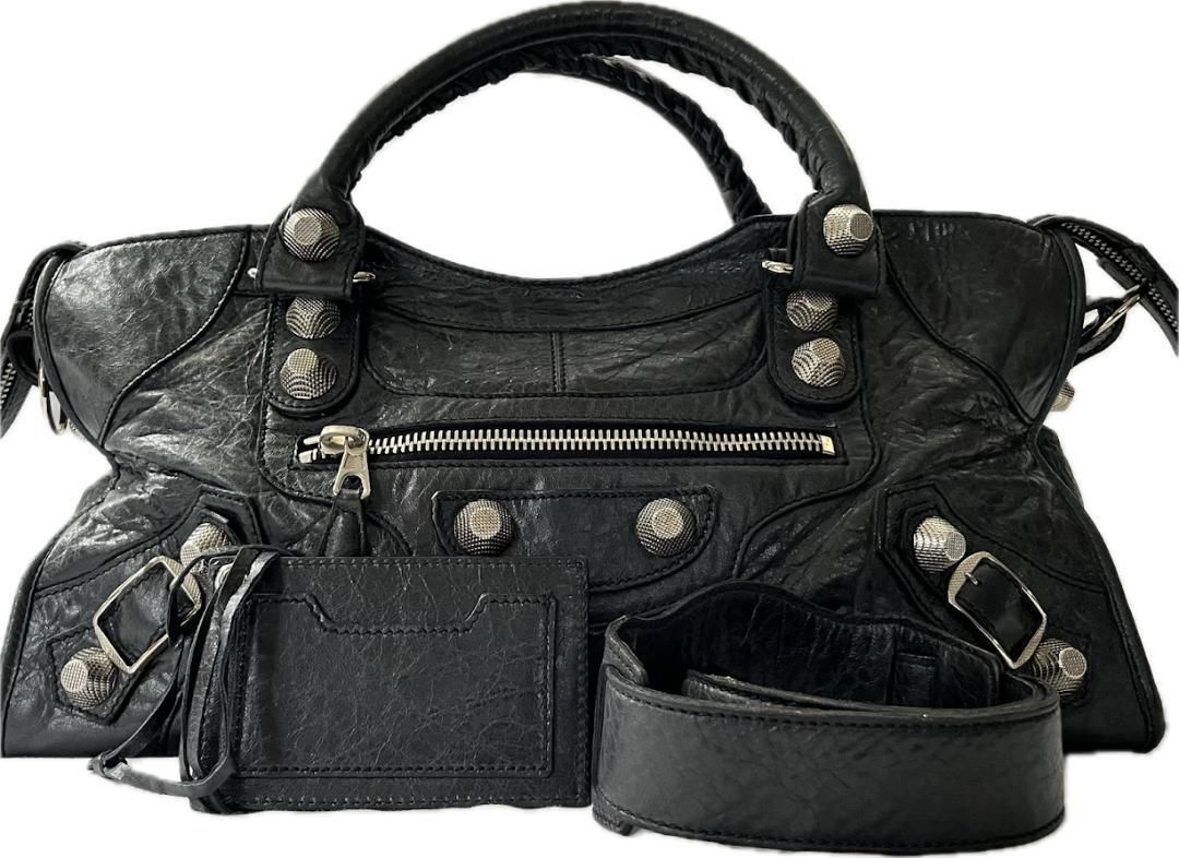 BALENCIAGA バレンシアガ ジャイアント ヒップショルダーバッグ 黒 BALENCIAGA BAG - バレンシアガ BALENCIAGA ジャイアント ヒップ