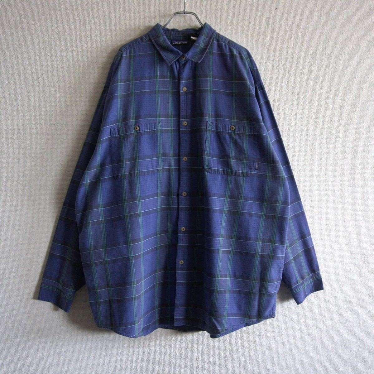 雰囲気抜群】PATAGONIA【ラウンド シルエット チェック シャツ】 XL  